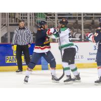 Louisiana IceGators Forward Tyler Barr vs. the Peoria Rivermen