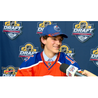 Defenseman John Marino at the NHL Draft