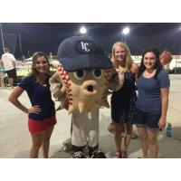 Lexington County Blowfish Mascot Blowie and Fans