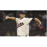 A.J. Achter with the Minnesota Twins