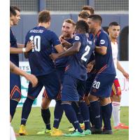 Tulsa Roughnecks FC Celebrate vs. Real Monarchs SLC