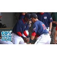 Quintin Berry and Jemile Weeks of the Pawtucket Red Sox