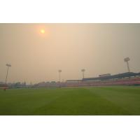 Avista Stadium, Home of the Spokane Indians, Bathed in Smoke