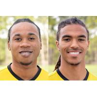 Charleston Battery Fullback Quinton Griffith and Midfielder Sebastien Thuriere