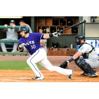 Adam Duvall of the Louisville Bats