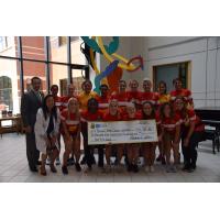 Western New York Flash Present Check to Roswell Park Cancer Institute