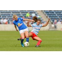 Chicago Red Stars Midfielder Danielle Colaprico in Action