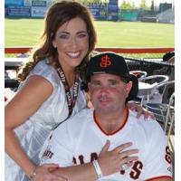 San Jose Giants CMO Juliana Paoli and Bryan Stow