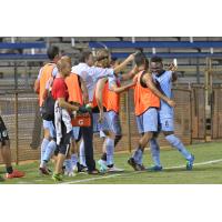 Kalif Alhassan of Minnesota United Celebrates