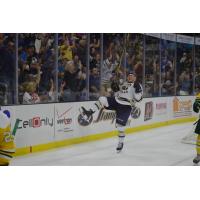 Parker Tuomie of the Sioux Falls Stampede Celebrates a Goal