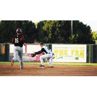 Green Bay Bullfrogs Second Baseman Ty Blankmeyer Takes a Throw