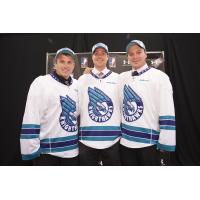 Rochester Knighthawks Draftees John St. John, Brad Gillies and Derek Searle