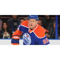 Defenseman Nikita Nikitin with the Edmonton Oilers