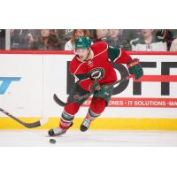 Forward Jordan Schroeder with the Minnesota Wild