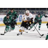 Justin Hodgman of the Chicago Wolves vs. the Iowa Stars