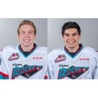 Rourke Chartier and Nick Merkley of the Kelowna Rockets