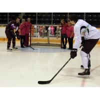 Peterborough Petes Shoot during Bras Around the Building