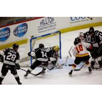 Manchester Monarchs Defend their Goal vs. the Adirondack Thunder