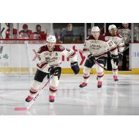 Andre Benoit (6) and the Chicago Wolves Enter the Ice vs. the Charlotte Checkers