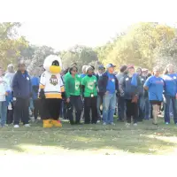 Mississippi RiverKings Mascot, RiverThing, Participates in AFSP Community Walk