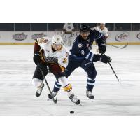 Ivan Barbashev of the Chicago Wolves vs. the Manitoba Moose