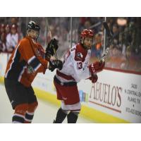 Trevor Ludwig of the Missouri Mavericks vs. Chad Costello of the Allen Americans