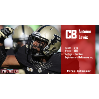 Portland Thunder Signee CB Antoine Lewis