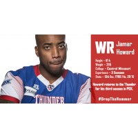 Portland Thunder WR Jamar Howard