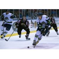 Bloomington Thunder Skate against the Muskegon Lumberjacks