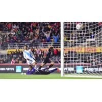 Tom Heinemann of Ottawa Fury FC Scores against Minnesota United in Extra Time