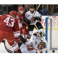 Tristan King and Jonathan Parker of the Allen Americans vs. the Rapid City Rush