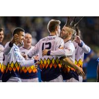 Tacoma Stars Forward Dan Antoniuk Celebrates a Goal