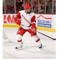 Defenseman Eric Springer with Wisconsin