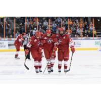 Allen Americans Helped off the Ice