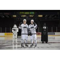 Vancouver Giants Star Wars Jerseys with Stormtrooper and Darth Vader