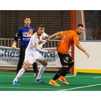 Baltimore Blast Defender Pat Healey vs. the Syracuse Silver Knights