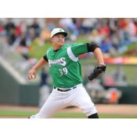 Sal Romano with the Dayton Dragons