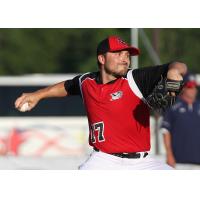 Sioux City Explorers Pitcher Patrick Johnson in Action