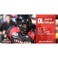 Portland Thunder OL Deveric Gallington