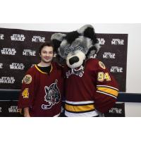 Chicago Wolves Mascot at Star Wars Day