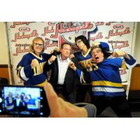NHL Legend Jeremy Roenick and the Hanson Brothers