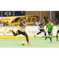 Bo Jelovac of the Syracuse Silver Knights vs. Waza Flo