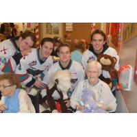 Kelowna Rockets Deliver Teddy Bears at Kelowna General Hospital