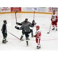 Danbury Titans Celebrate vs. the Port Huron Predators