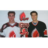 David Bararuk and Chris Twerdun of the Moose Jaw Warriors