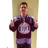 Chris Chelios Sports Chicago Wolves' Epilepsy Awareness Night Jersey