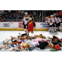 Lehigh Valley Phantoms Collect Teddy Bears on the Ice
