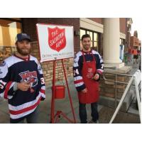 Macon Mayhem Volunteer with the Salvation Army