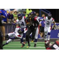 Orlando Predators WR Brandon Thompkins Breaks away from the New Orleans VooDoo