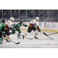Chicago Wolves D Joel Edmundson Controls the Pick vs. the Texas Stars
